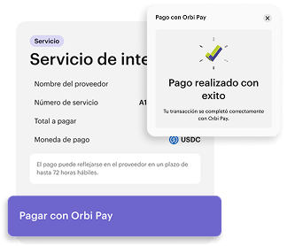 Pago realizado con éxito en Orbi