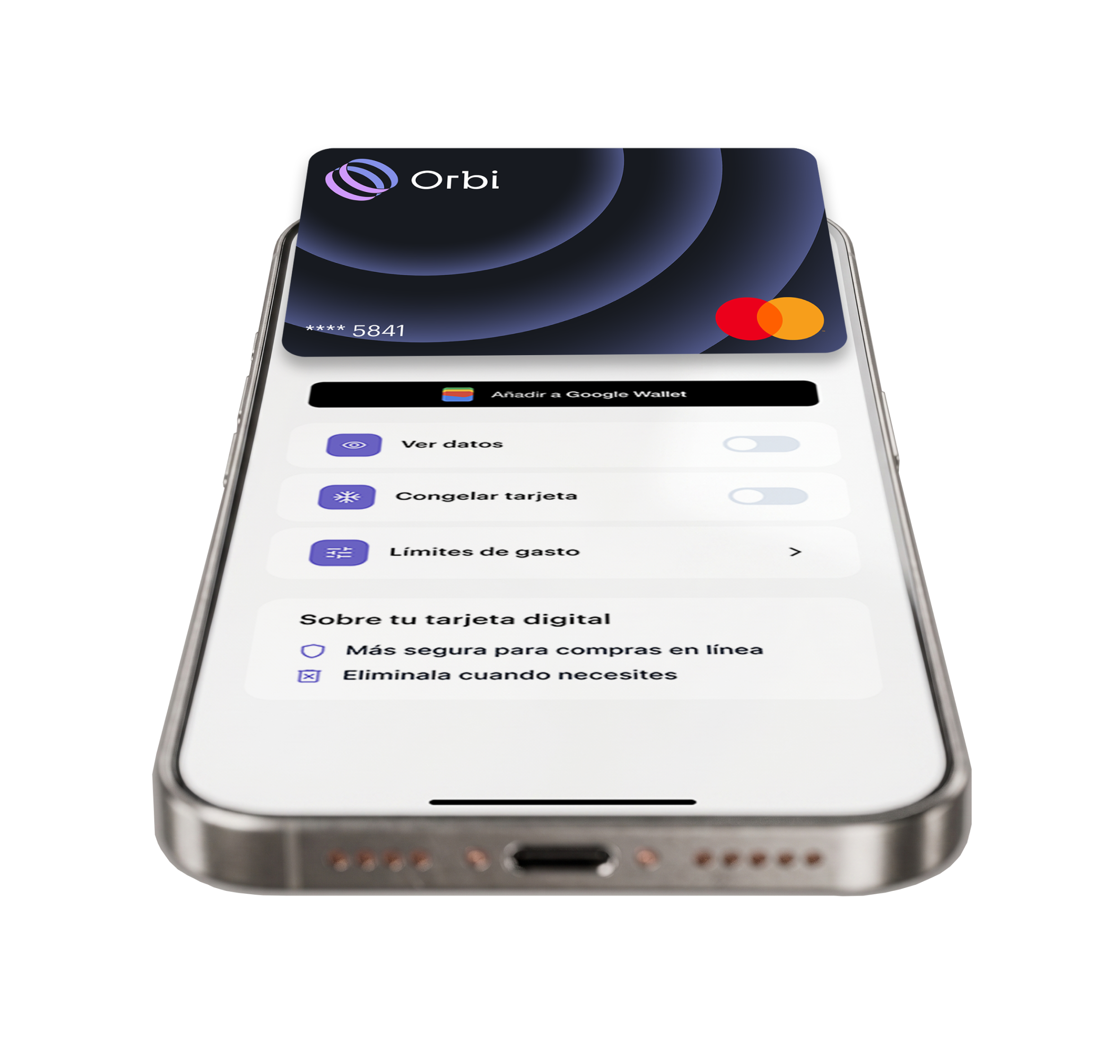 preview of orbi card features